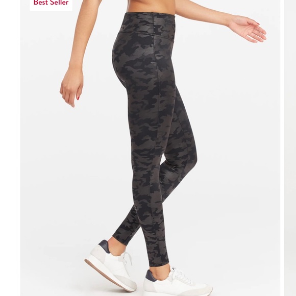 Spanx Faux Leather Camo Leggings - Picture 3 of 6